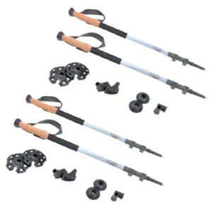 Cascade Mountain Tech 100% Carbon Fiber Trekking Pole, 2-pack