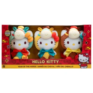 Hello Kitty 2026 Year of the Horse 8-Inch Plush 3-Pack